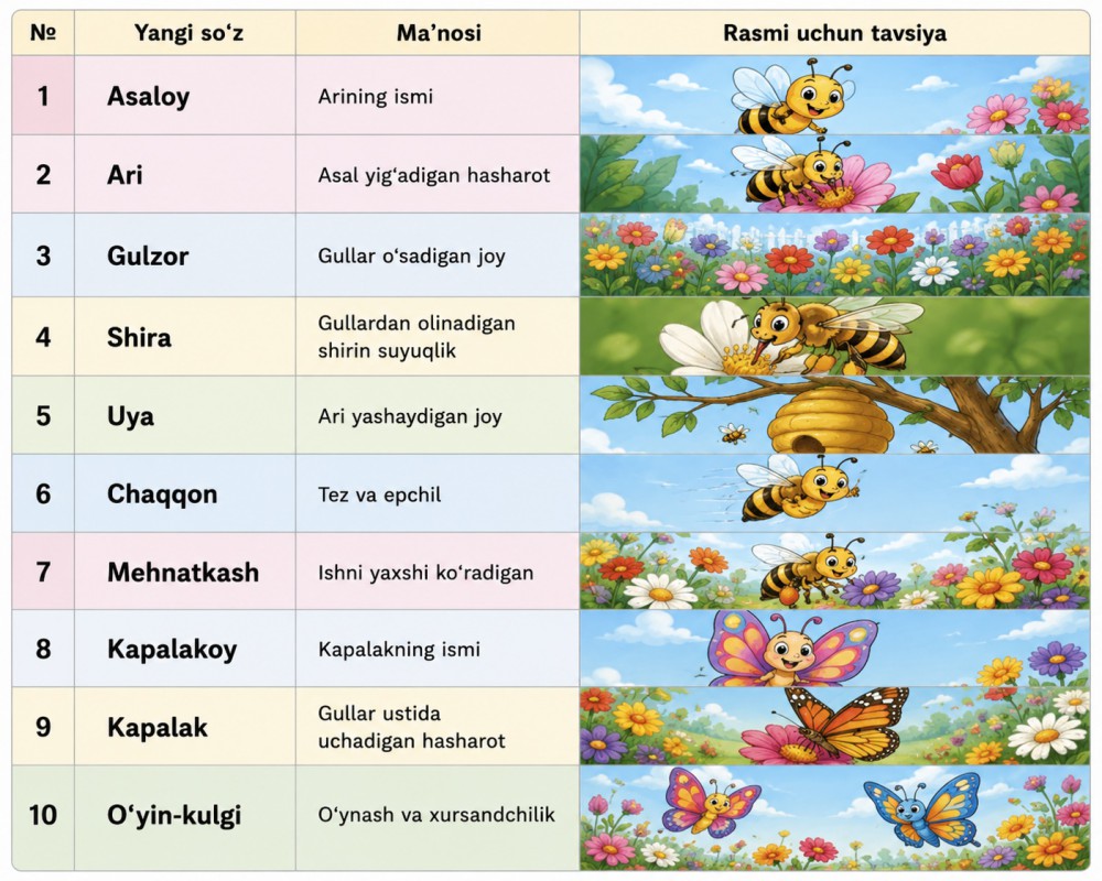 Yangi so'zlar