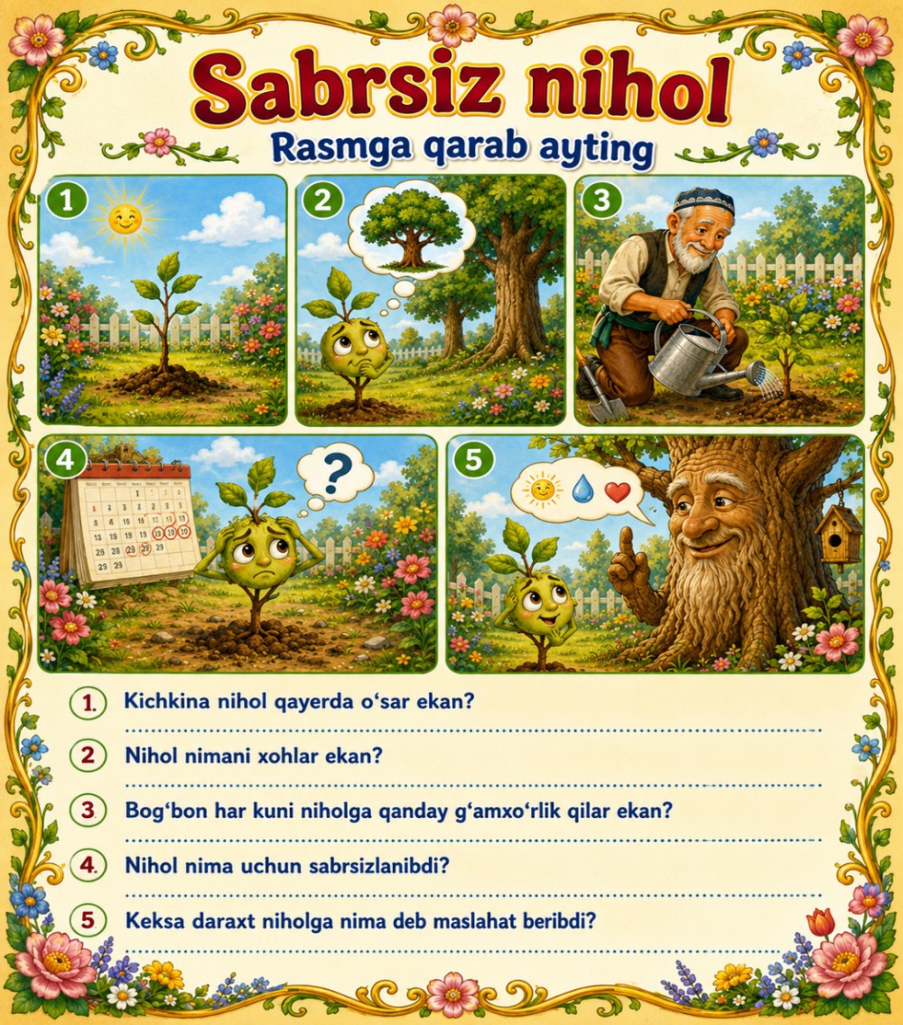 Sabrsiz nihol — rasmli hikoya